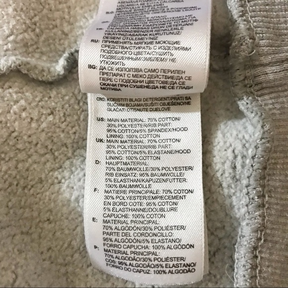 adidas Trefoil Logo Heather Gray Pullover Hoodie - Picture 11 of 14